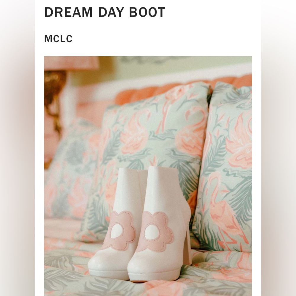 MCLC x Dazey LA real leather platform boots